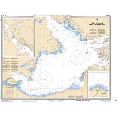 Central and Arctic Region Charts :CHS Chart 6370: Great Slave Lake / Grand lac des Esclaves, Western Portion / Partie ouest