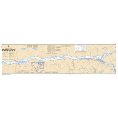 CHS Chart 6410: Fort Simpson to/à Trail River Kilometre 330 / Kilometre 390