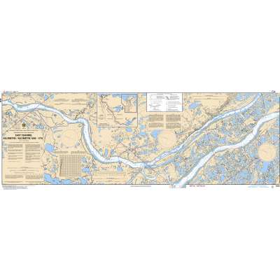 CHS Chart 6430: East Channel, Kilometre/Kilomètre 1645 - 1710