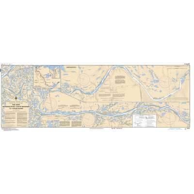 Central and Arctic Region Charts :CHS Chart 6438: Peel River, Mackenzie River/Fleuve Mackenzie to/à Road Island