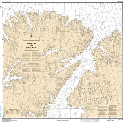 Central and Arctic Region Charts :CHS Chart 7072: Kane Basin to Lincoln Sea