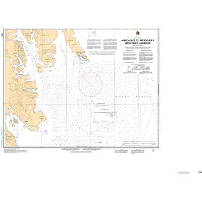 CHS Chart 7103: Approaches to/Approches à Brevoort Harbour