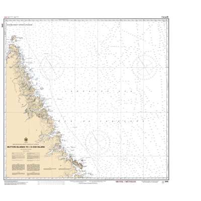 CHS Chart 8046: Button Islands to/à Cod Island