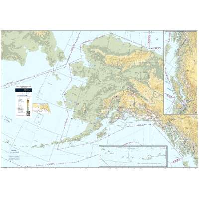 Planning Charts :FAA CHART: Alaska VFR Wall Planning Chart Flat