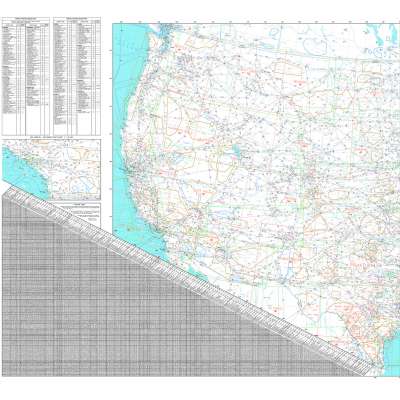 FAA Chart: U.S. IFR/VFR Low Altitude Planning Chart FLAT TWO-SIDED