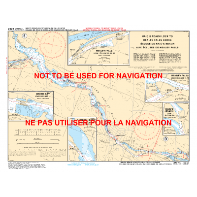 CHS Chart 2021: Murray Canal to Healey Falls Locks / Murray Canal aux Écluses de Healey Falls