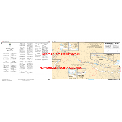 CHS Chart 2023: Peterborough to/à Buckhorn including/y compris Stony Lake