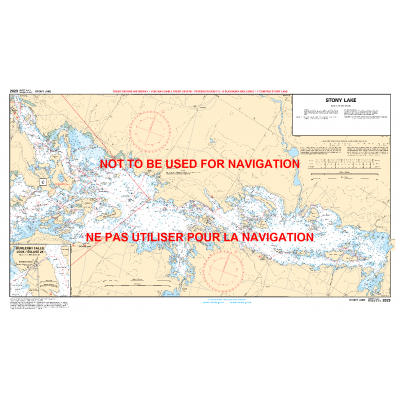 CHS Chart 2023: Peterborough to/à Buckhorn including/y compris Stony Lake