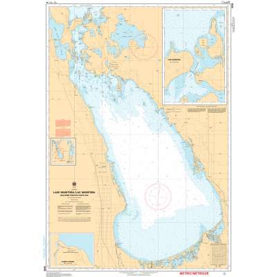 CHS Chart 6505: Lake Manitoba / Lac Manitoba (Southern Portion / Partie sud)