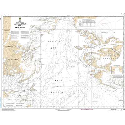 CHS Chart 7302: Lady Ann Strait to Smith Sound