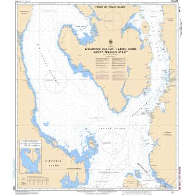 CHS Chart 7573: M'Clintock Channel, Larsen Sound and/et Franklin Strait