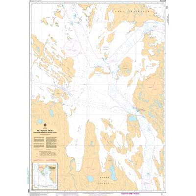 CHS Chart 7791: Bathurst Inlet - Northern Portion/Partie nord