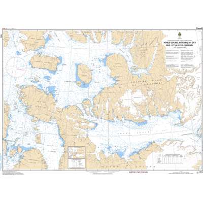 Central and Arctic Region Charts :CHS Chart 7950: Jones Sound,Norwegion Bay and Queens Channel