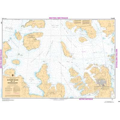 Central and Arctic Region Charts :CHS Chart 7951: Bathurst Island to/à Borden Island