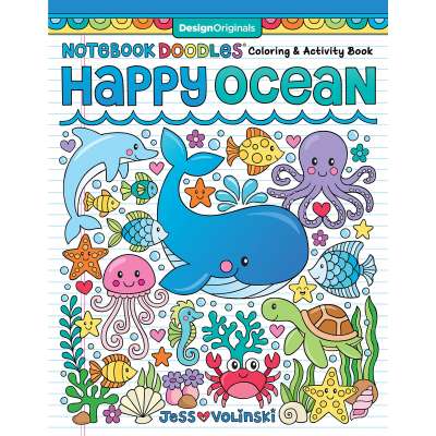 Coloring Books :Notebook Doodles Happy Ocean: Coloring & Activity Book