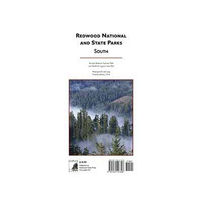 California Travel & Recreation :Redwood National and State Parks - South 5th Ed 2021 (FOLDED MAP)