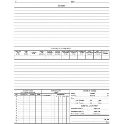 Bridge Log Book (31 day)