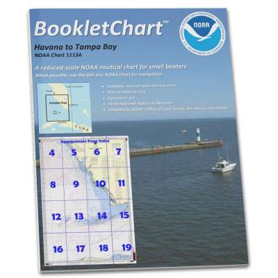 Gulf Coast NOAA Charts :NOAA Booklet Chart 1113A: Havana to Tampa Bay (Oil and Gas Leasing Areas)