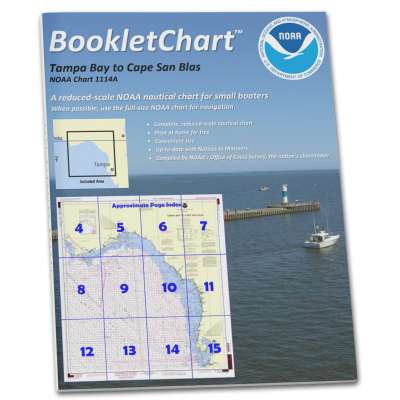 HISTORICAL NOAA Booklet Chart 1114A: Tampa Bay to Cape San Blas (Oil and Gas Leasing Areas)