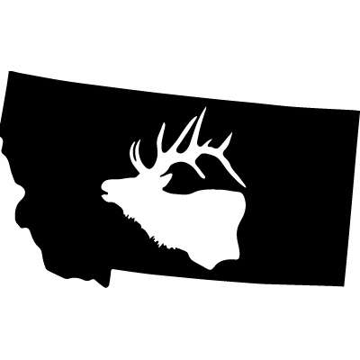 Montana w/ Elk Head MAGNET