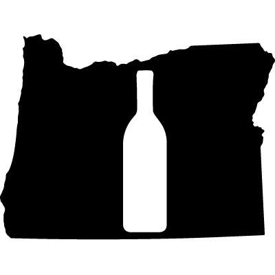 Oregon w/ Wine Bottle MAGNET