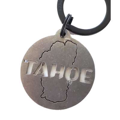 Lake Tahoe Round KEYCHAIN