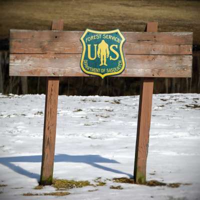 DEPARTMENT OF SASQUATCH Metal Roadsign