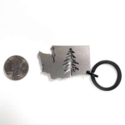 Washington Tree Keychain Charm
