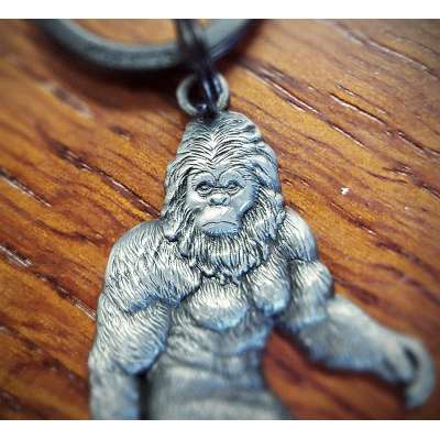 Sasquatch, Yeti, Bigfoot - Sculpted Pewter Keychain