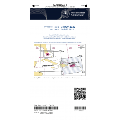 FAA CHART: Caribbean VFR Aeronautical Chart 2