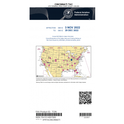 FAA Chart:  VFR TAC CINCINNATI