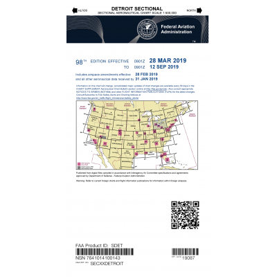 FAA Chart:  VFR Sectional DETROIT