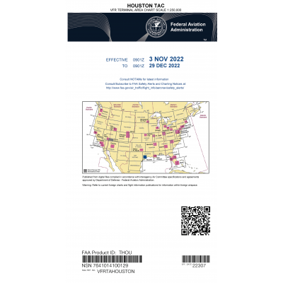 FAA Chart:  VFR TAC HOUSTON