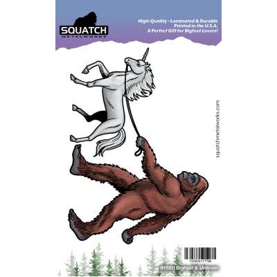 Bigfoot & Unicorn STICKER (10 PACK)