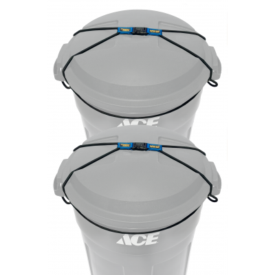 (2-PACK) Doggy Dare TRASH CAN LOCK fits 30-40 Gallon Trash cans (MEDIUM)