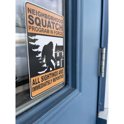 Bigfoot Novelty Gifts :Neighborhood Squatch STICKER(10 PACK)