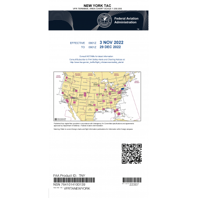 FAA Chart:  VFR TAC NEW YORK