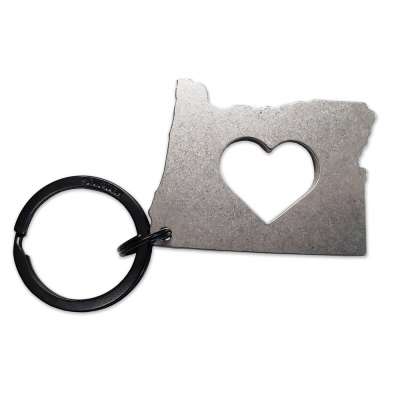 Oregon Heart KEYCHAIN/CHARM