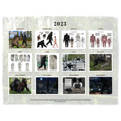Bigfoot Novelty Gifts :BIGFOOT 2023 Calendar