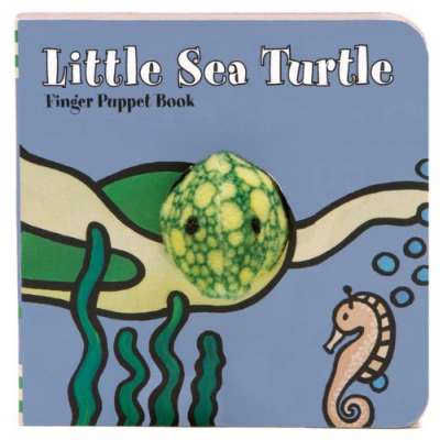 Kids Books about Fish & Sea Life :Little Sea Turtle: Finger Puppet Book