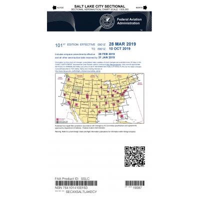 FAA Chart:  VFR Sectional SALT LAKE CITY