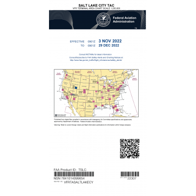 FAA Chart:  VFR TAC SALT LAKE CITY