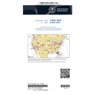 FAA Chart:  VFR TAC TAMPA/ORLANDO