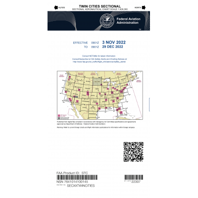 FAA Chart:  VFR Sectional TWIN CITIES