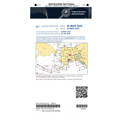 FAA Chart: VFR Sectional WHITEHORSE