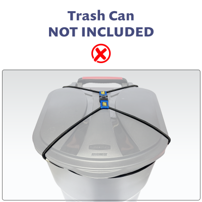 (2-PACK) Doggy Dare TRASH CAN LOCK fits 80-95 Gallon Can (XTRA LARGE)