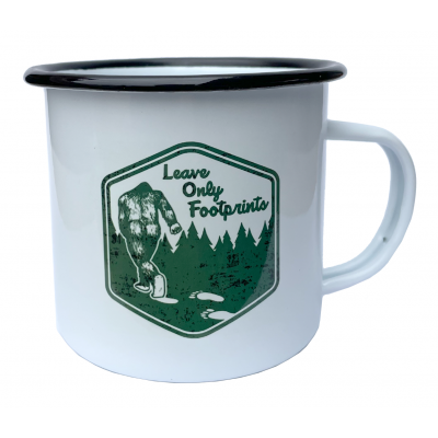 BIGFOOT, SASQUATCH - LEAVE ONLY FOOTPRINTS, 16oz Vintage Campfire Mug