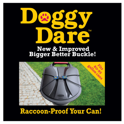 (2-PACK) Doggy Dare TRASH CAN LOCK fits 80-95 Gallon Can (XTRA LARGE)