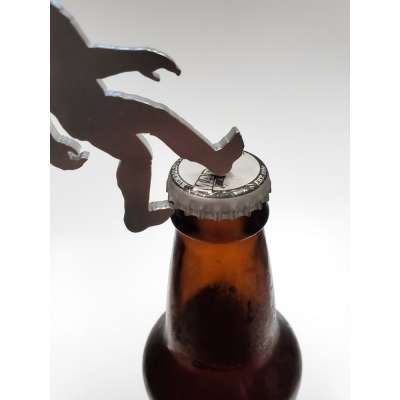 Walking Bigfoot BOTTLE OPENER w/ CARABINER