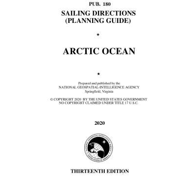 PUB. 180 Sailing Directions Planning Guide: Arctic Ocean  (CURRENT EDITION)